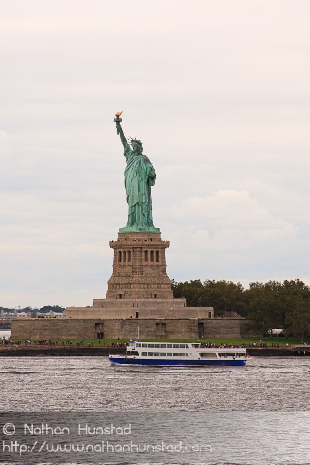 The Statue of Liberty from the Staten Island Ferry